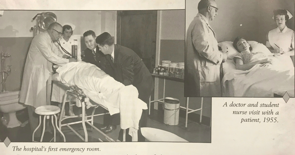 emergency room and visiting a patient